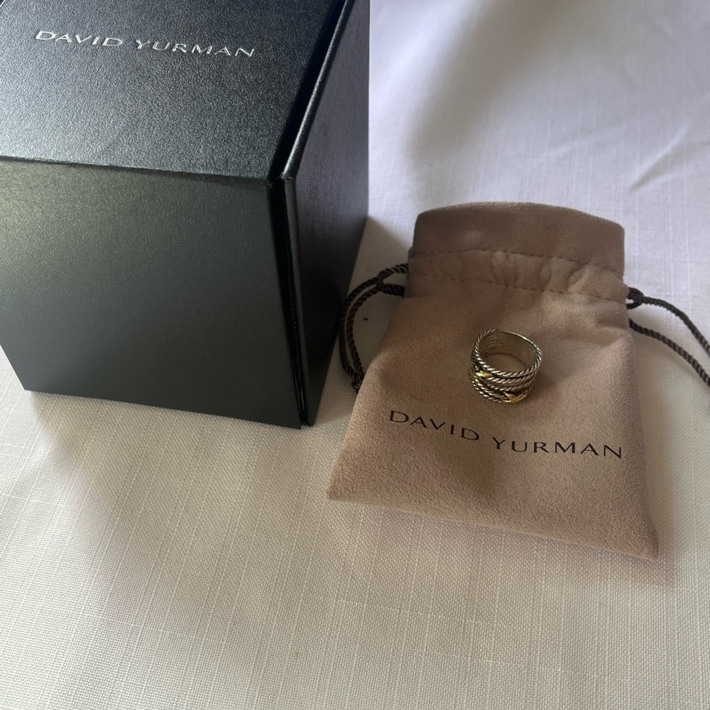 David Yurman Double X Crossover Ring